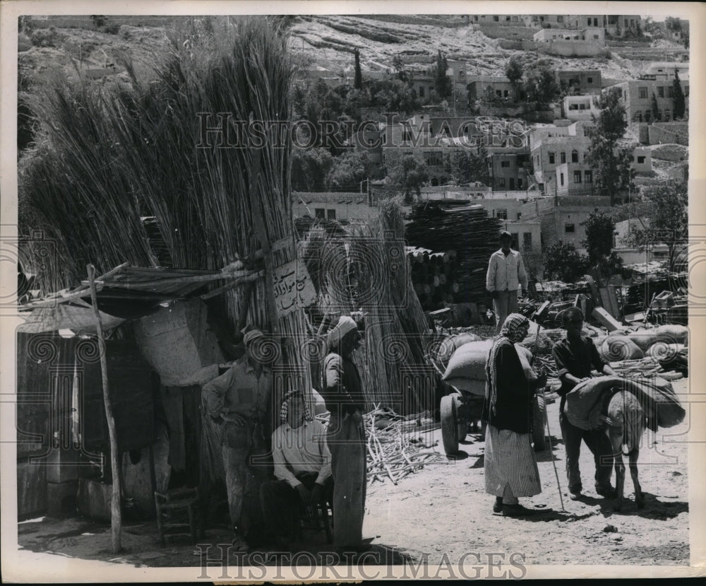 1958 Press Photo Ammen, Jordon rural run down area,poverty- Historic Images