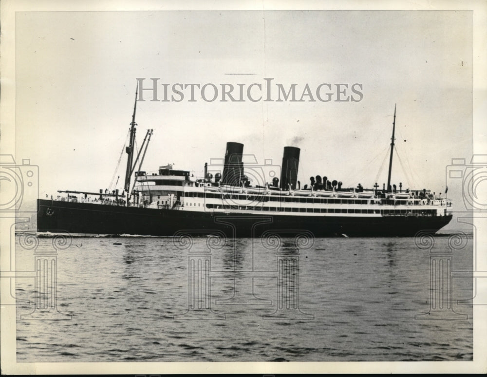 1940 Press Photo The Niagra Sunk