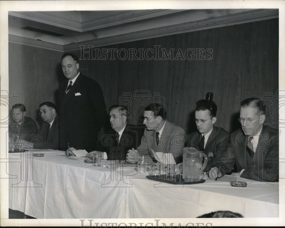 1946 Press Photo Reps A Cole, JE Chenosworth,M Sawabe,T jenkins- Historic Images