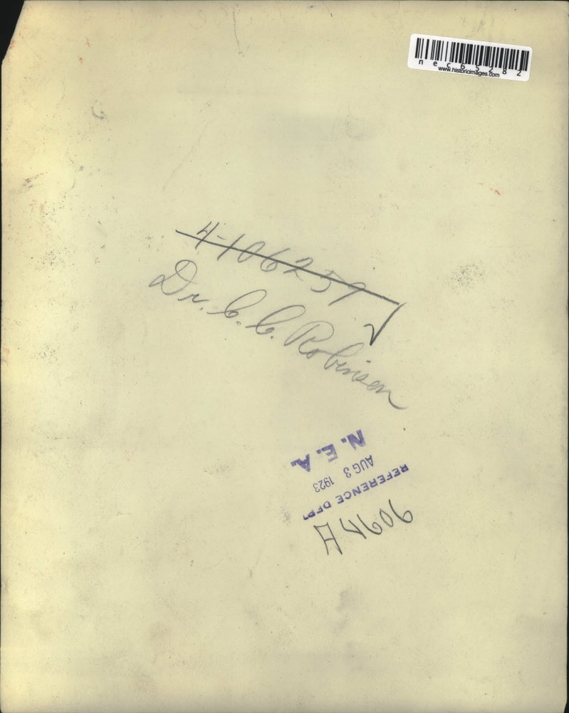 1923 Press Photo Dr G C Robinson of Cleveland, Ohio