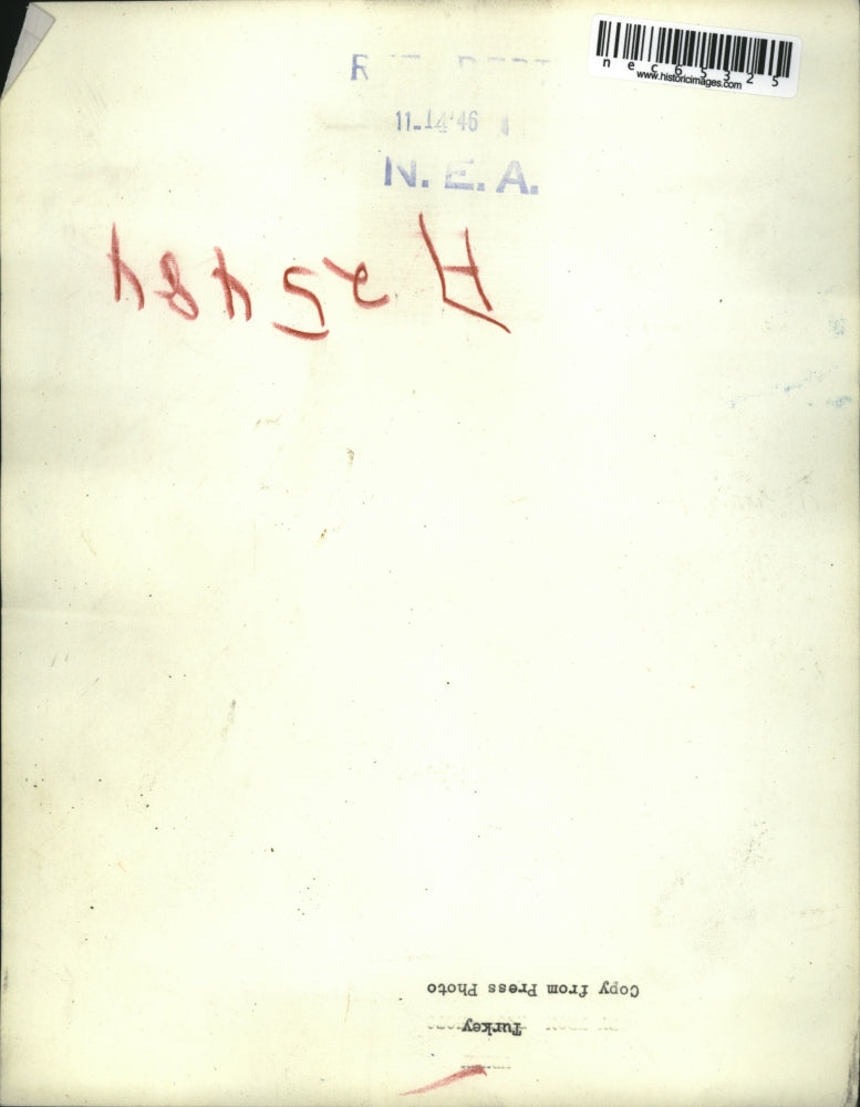 1946 Press Photo Turkey