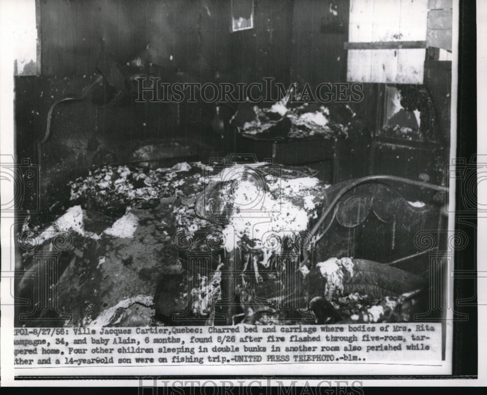 1956 Press Photo Villa Jacques Cartier Quebec Mrs Rita