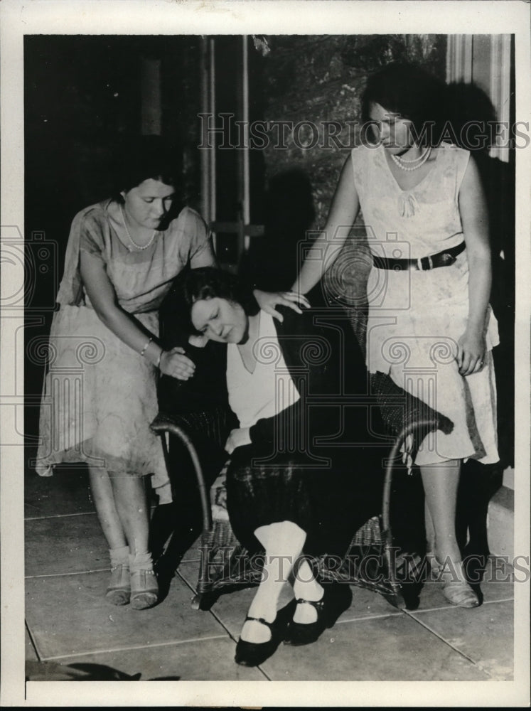 1931 Press Photo James B Settimic widow shock of seeing husband shot