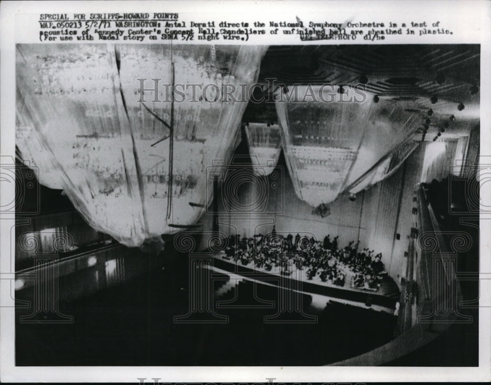 1971 Press Photo Wash DC Antal Dorati & National Symphony Orchestra