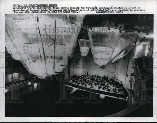 1971 Press Photo Wash DC Antal Dorati & National Symphony Orchestra