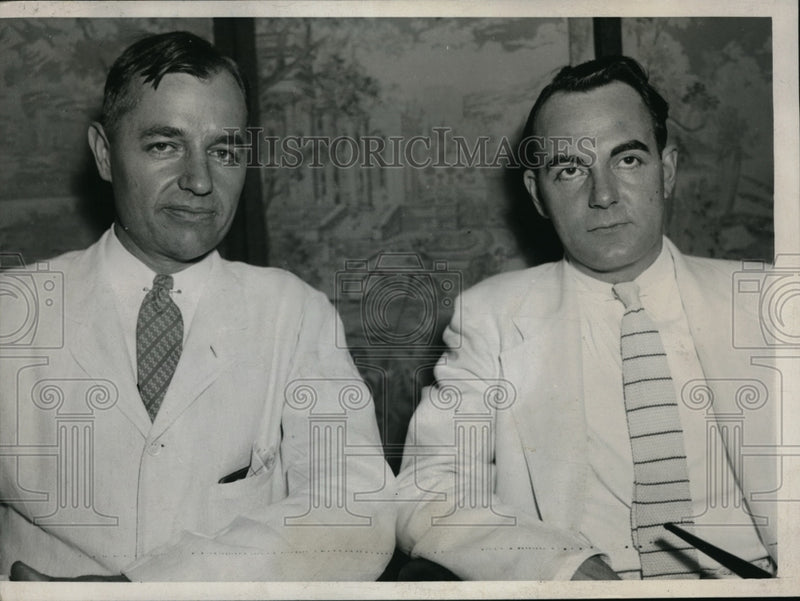 Load image into Gallery viewer, 1936 Press Photo Charles P. Taft &amp; Ralph W. Robey Goverment appointees to
