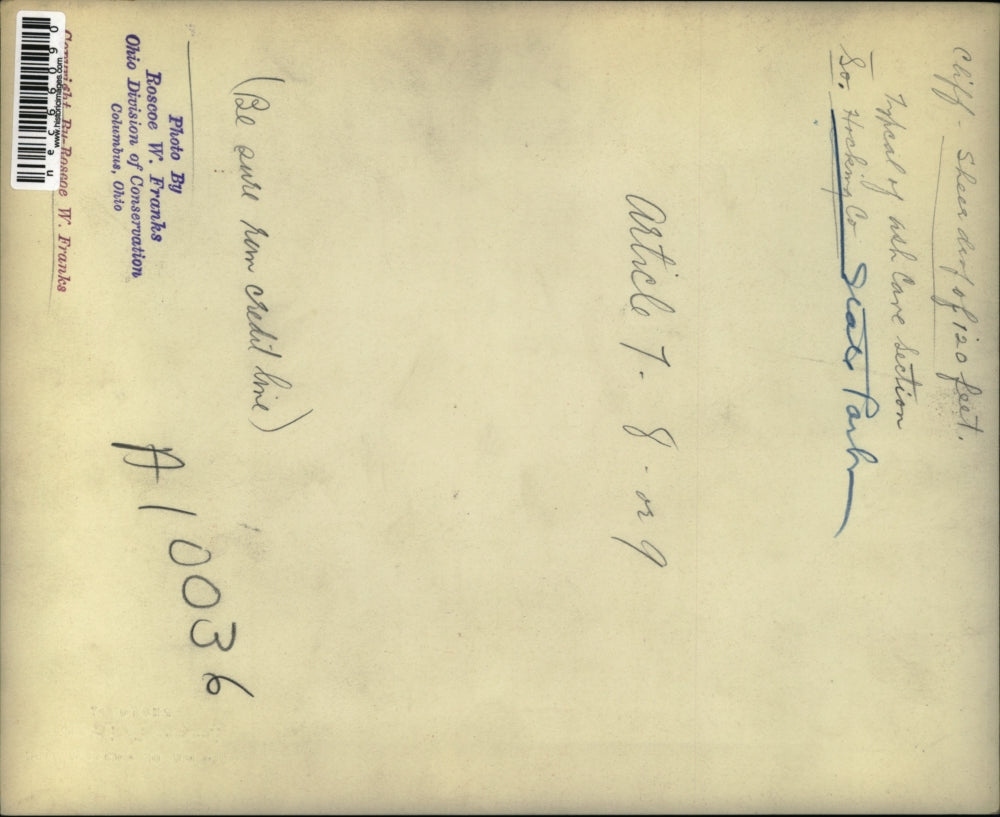 Press Photo Typical of ash cave section So. Hocking Co State Park