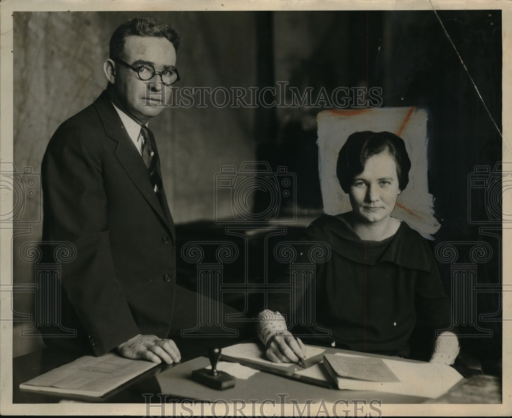 1928 Press Photo Geraldine Burlich, Board of Elections & UN Murphy City planner