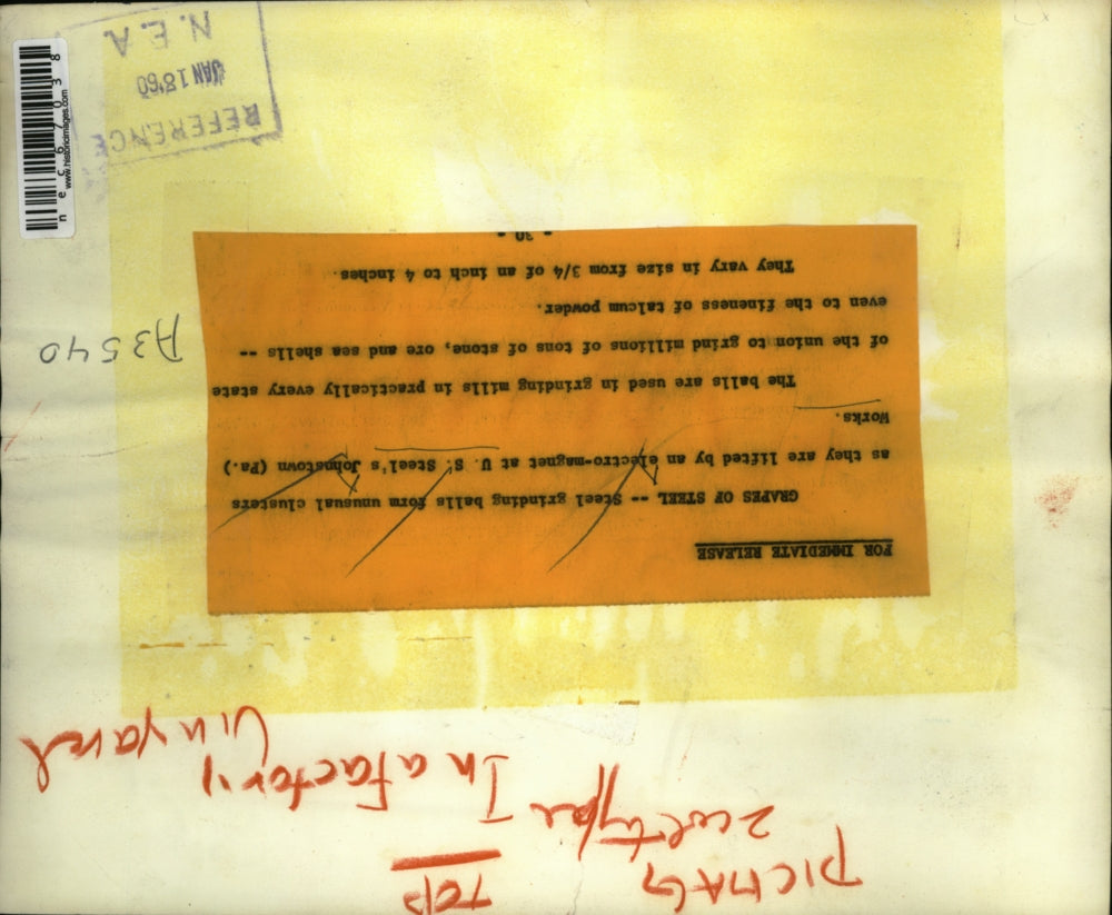 1960 Press Photo Johnstwn, Pa US Steel Mill Plant with electo-magnet lift of