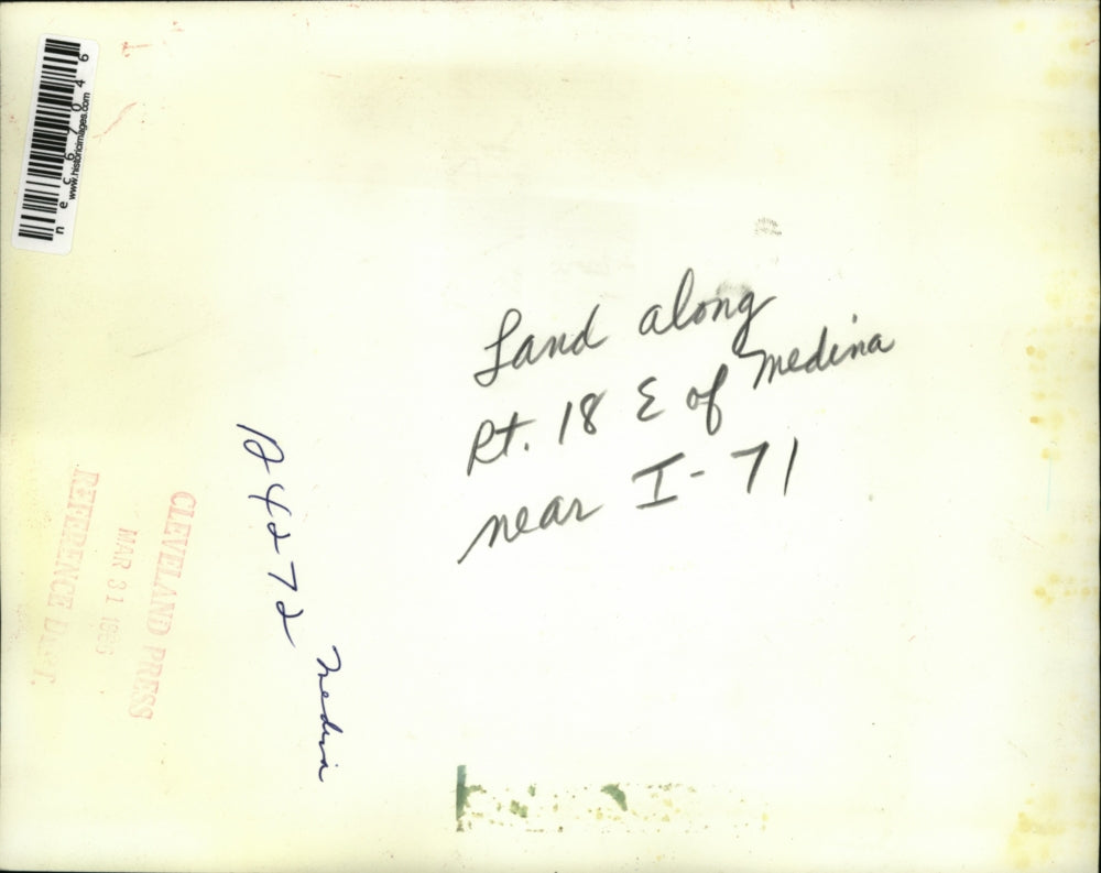 1959 Press Photo Medina, Ohio land for sale near Interstate 71