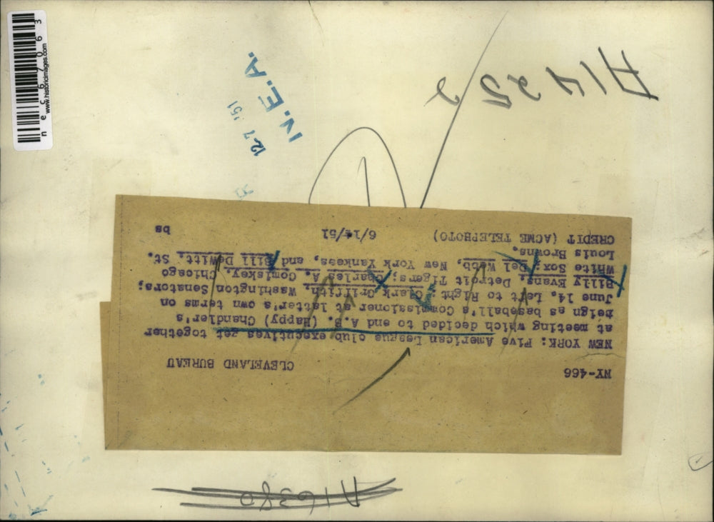 1951 Press Photo American Legion Club Executives in New York - nec67063