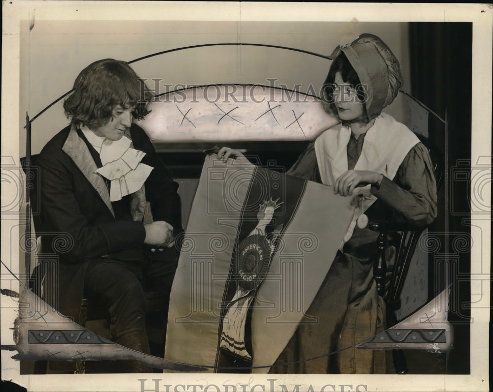 1926 Press Photo Quaker Girl for American Legion convention in Philadelphia