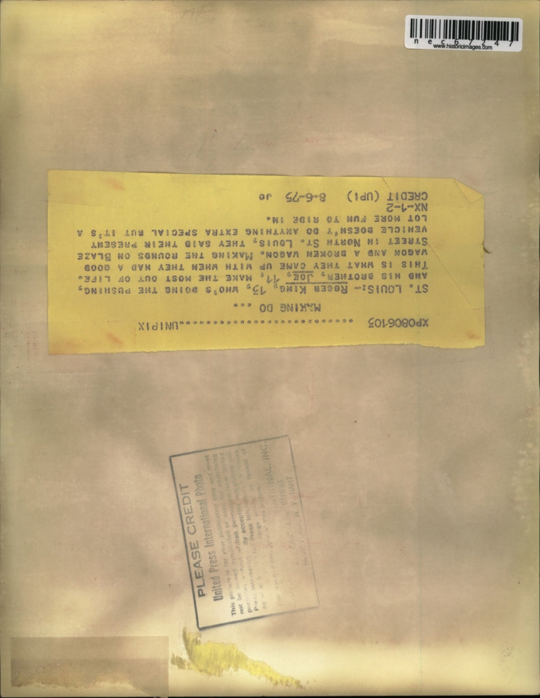 1975 Press Photo Roger King And His Brother Joe St Louis - nec67247