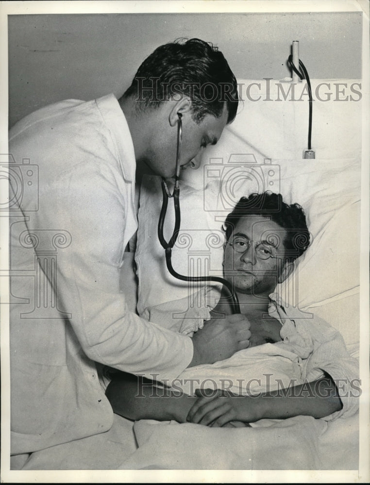 1937 Press Photo Brooklyn College, Irving Ehrlich & Dr Daniel Danick