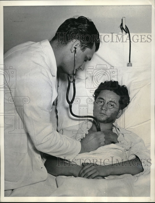 1937 Press Photo Brooklyn College, Irving Ehrlich & Dr Daniel Danick