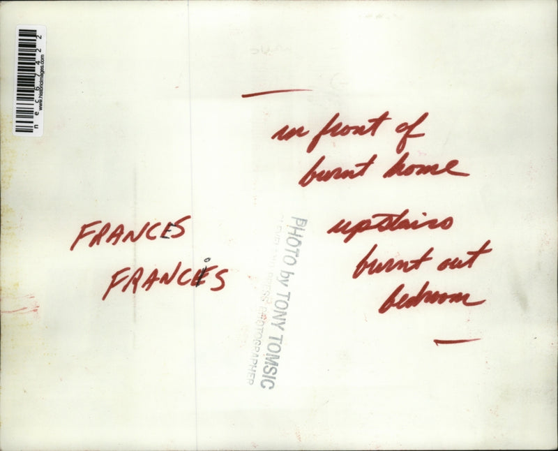 Load image into Gallery viewer, Press PhotoMrs Frances Francis at her home in Cleveland that burned - nec67422
