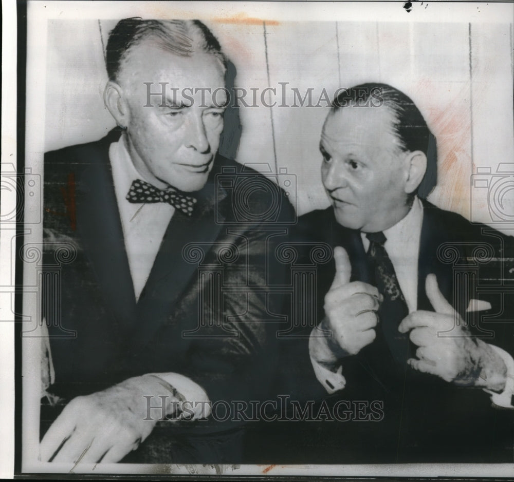 1960 Press Photo San Jose, Calif Sec State Christian Herter & Braz.Horacio Lafer