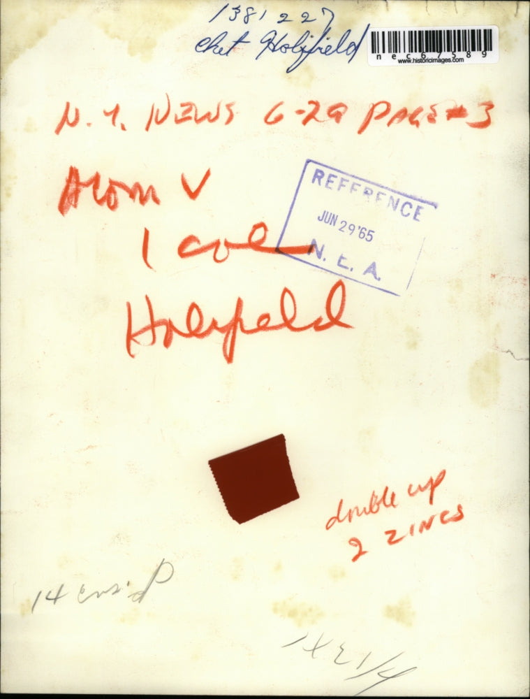 1965 Press Photo Chet Holyfield