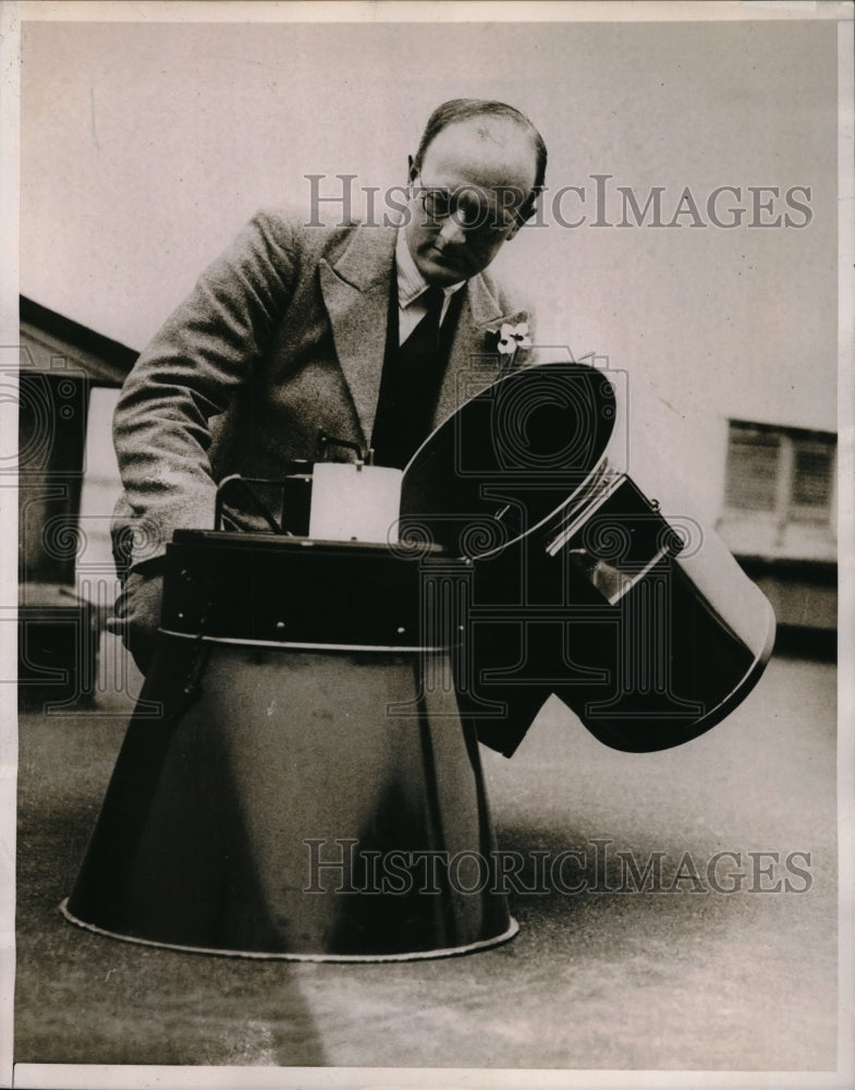 1938 Press Photo Kingsway, London weather conditions can be seen in US to Englan