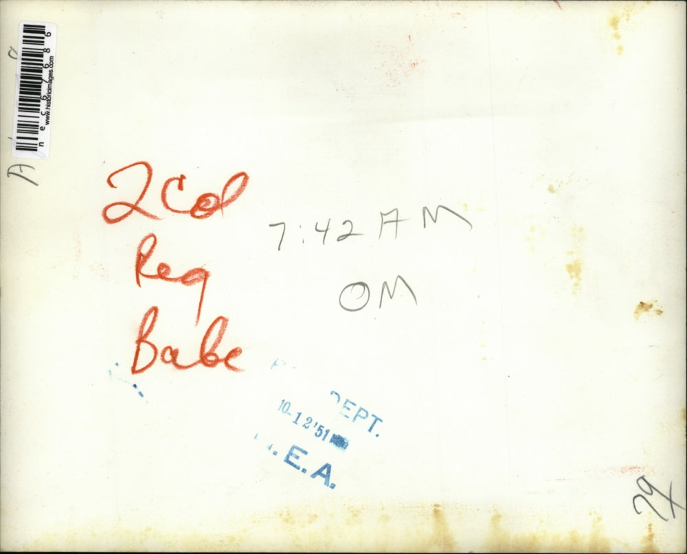 1951 Press Photo Beatrice Avilez holding her daughter Beatrice Judy