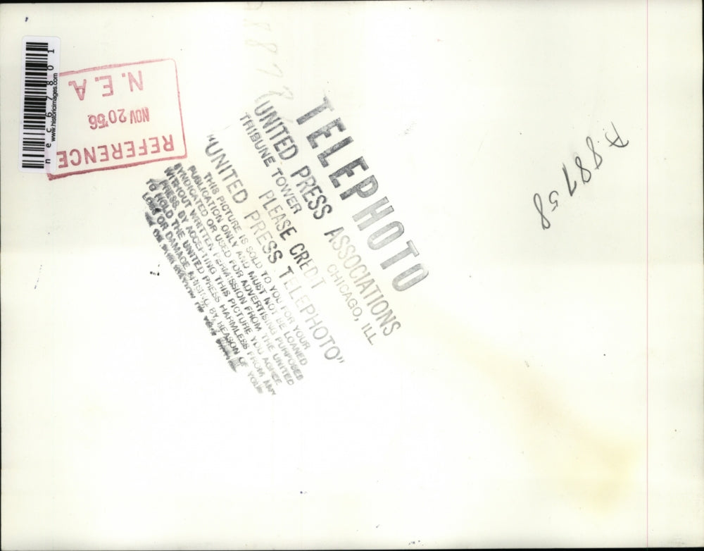 1956 Press Photo Robert Wolf & wife Leona held at the Allen County Jail, Fort Wa