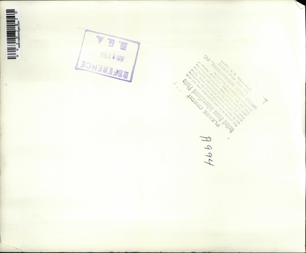 1969 Press Photo Hurricane Debbie by US Meteorologic Satellite