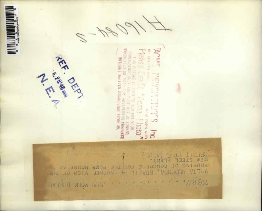 1946 Press Photo General view of the volta rotonda in Brazil - nec67896