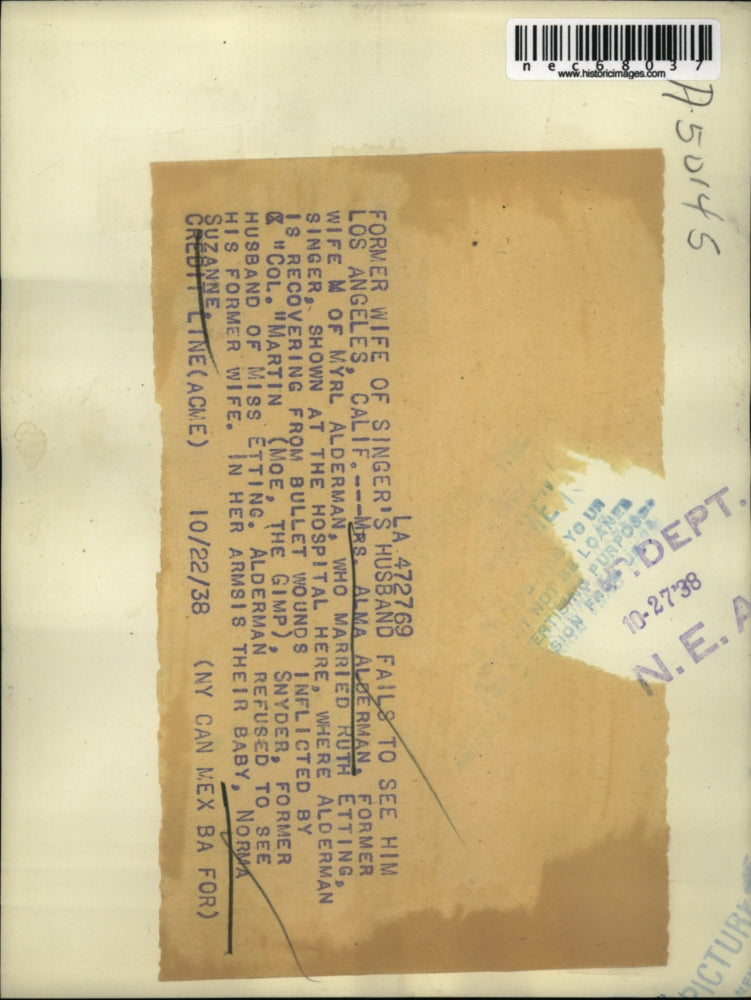 1938 Press Photo Mrs Alma Alderman Eith Daughter Norma Suzanne