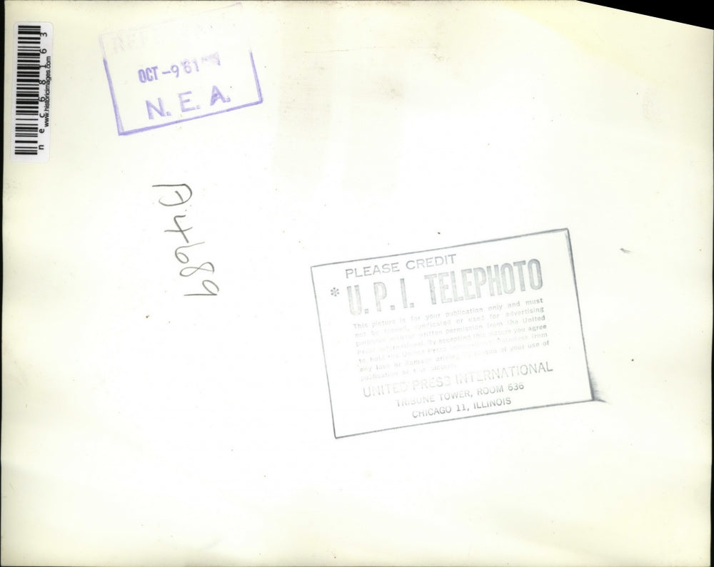 1961 Press Photo Stanford, Calif construction of US largest radio telescope