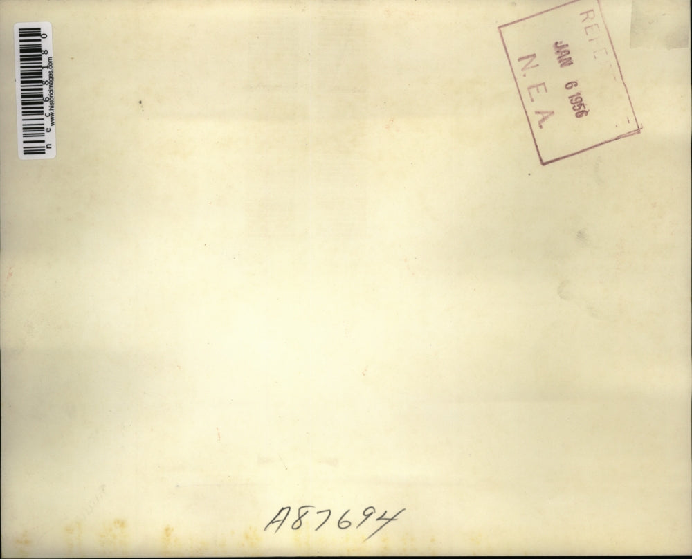 1956 Press Photo Bertha Feller and Gustav Klumb married by the Rev. Daniel