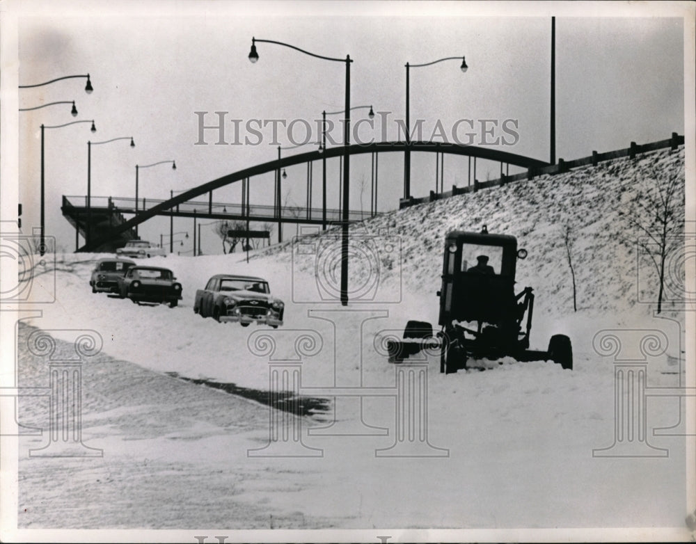 1962 Press Photo Snow Storm