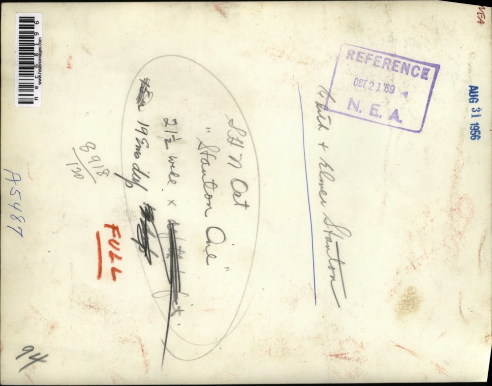 1969 Press Photo Edith & elmer Stanton