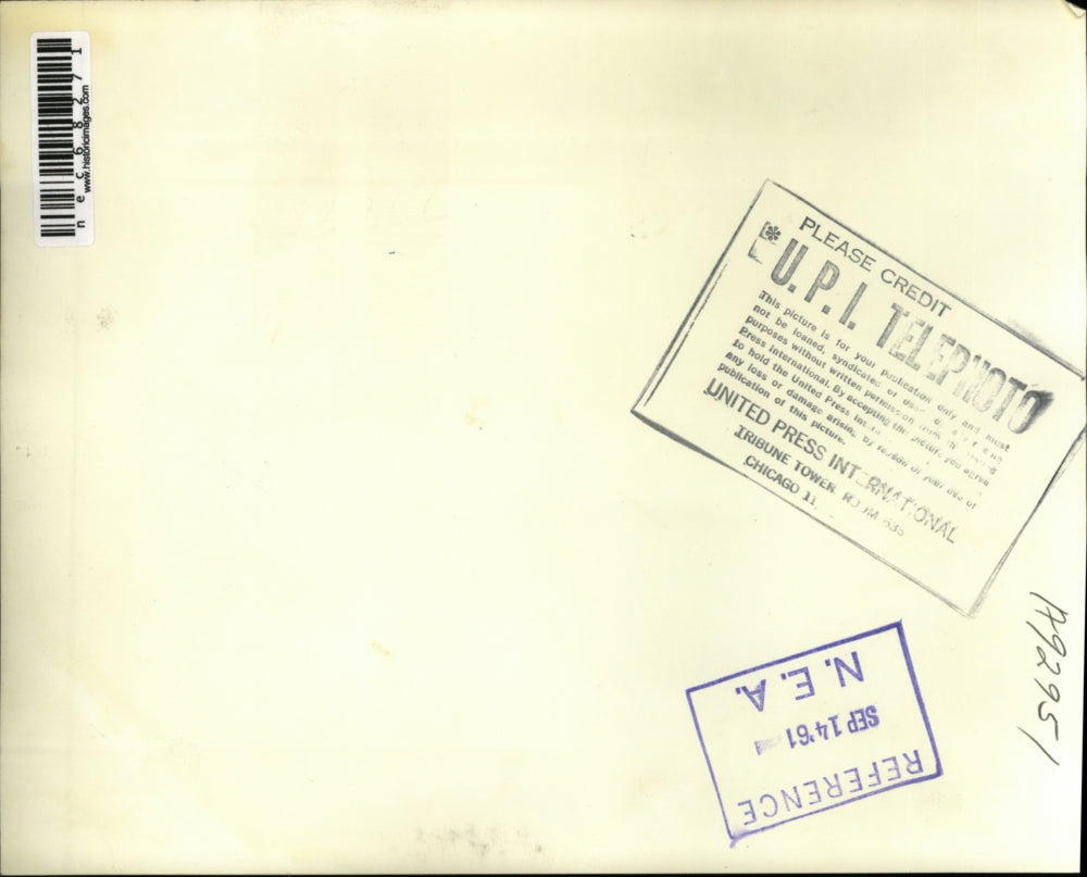 1961 Press Photo DC Miss Alaska Jeanie Helm & Senator EL Bartlett - nec68271