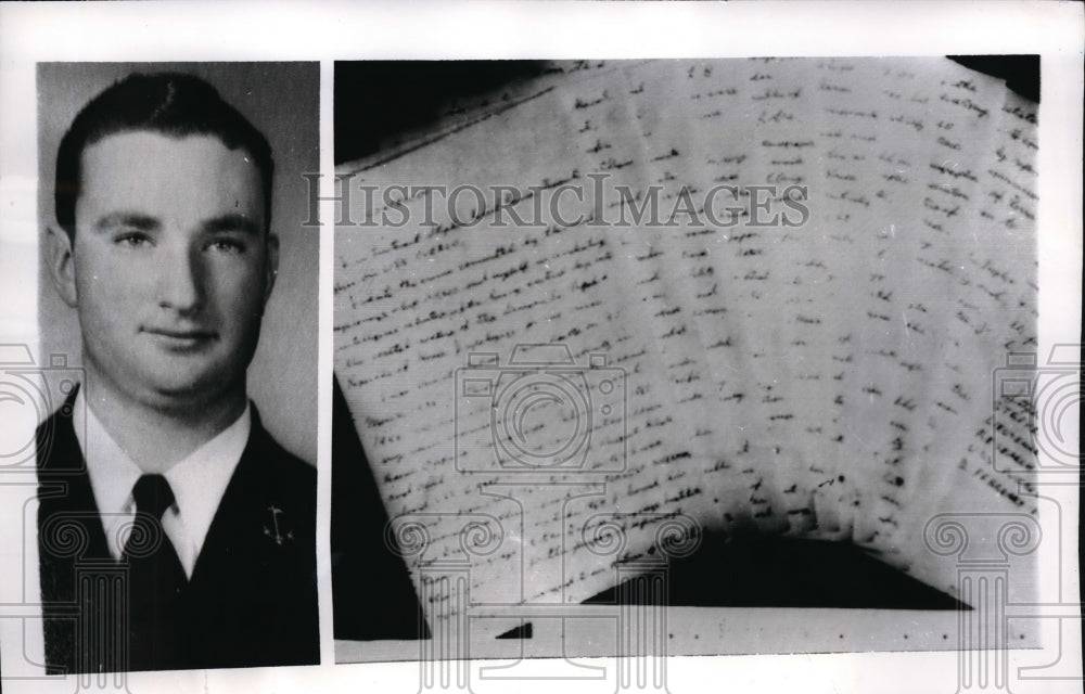 1968 Press Photo Captured Lt. Stephen R. Harris and his allleged "Confession"