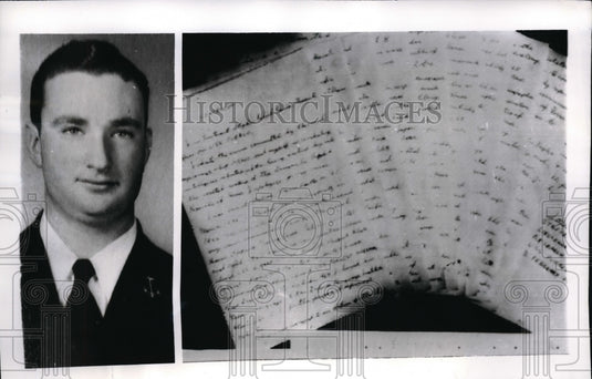 1968 Press Photo Captured Lt. Stephen R. Harris and his allleged "Confession"