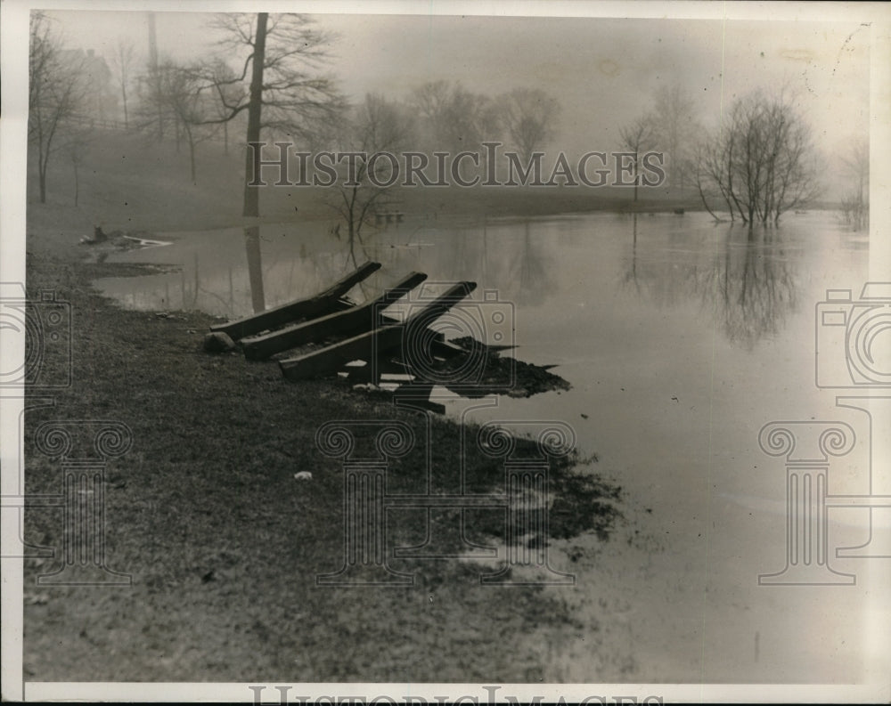 1936 Press Photo A view of Bronx River Park East