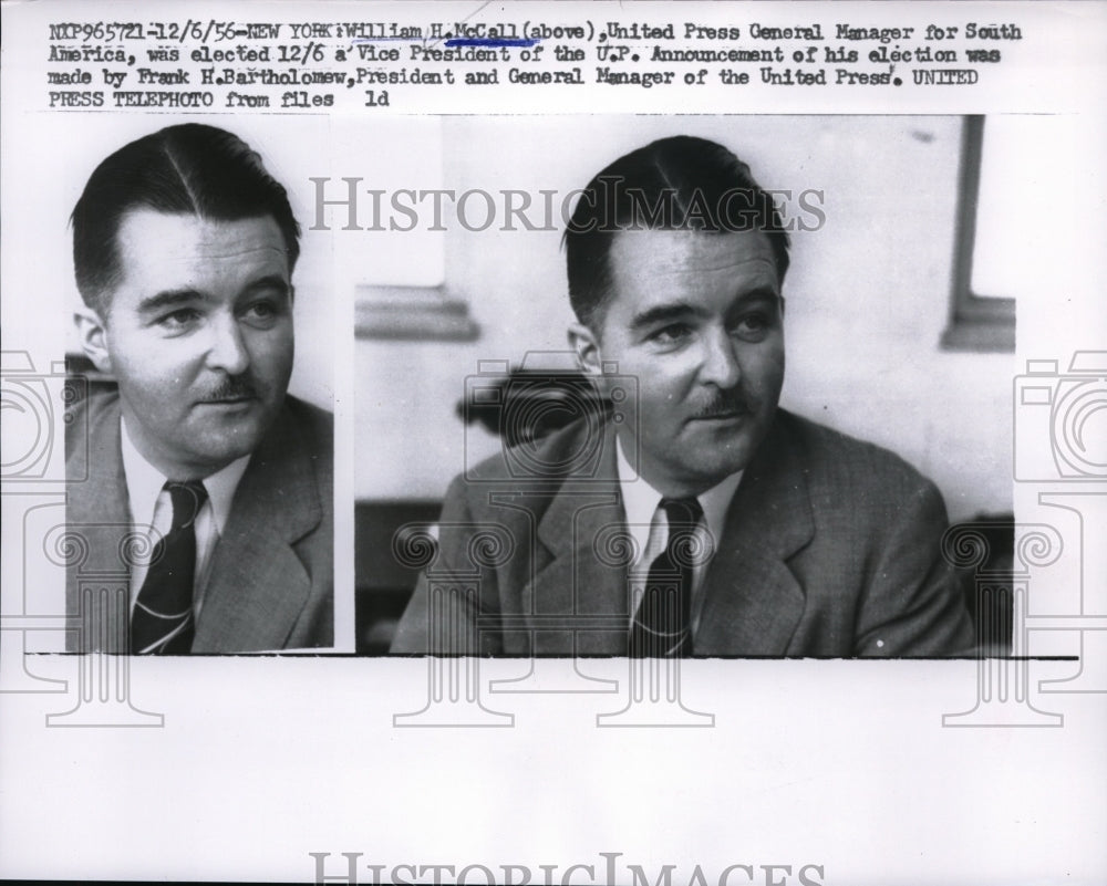 1956 Press Photo William McCall during election - nec68636