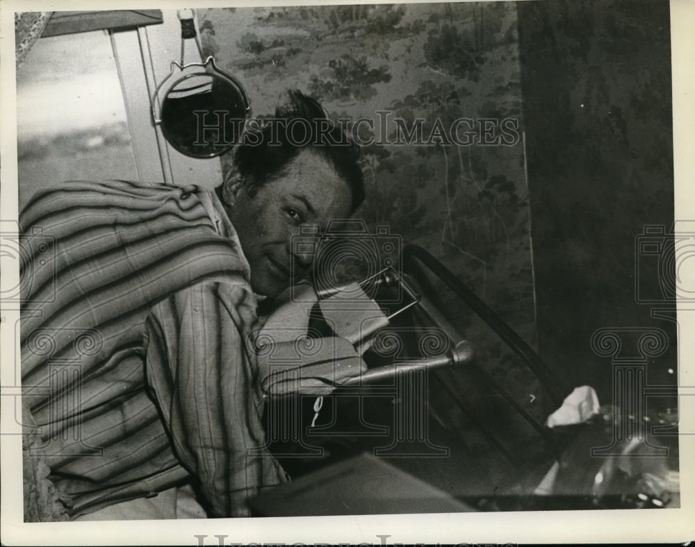 1938 Press Photo Clarence Allen at Age 40 Bedridden From Tuberculosis of Spine
