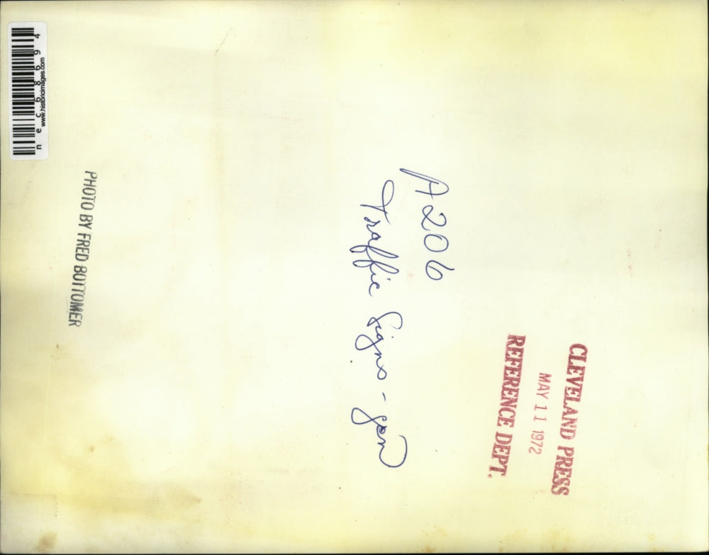 1972 Press Photo Traffic Sign - nec68694