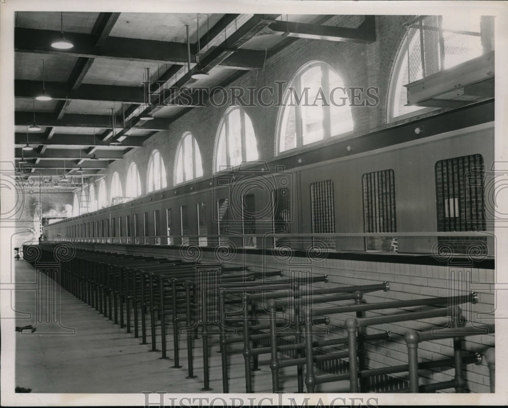 1940 Press Photo Belmont Park, NY pari mutual betting booths