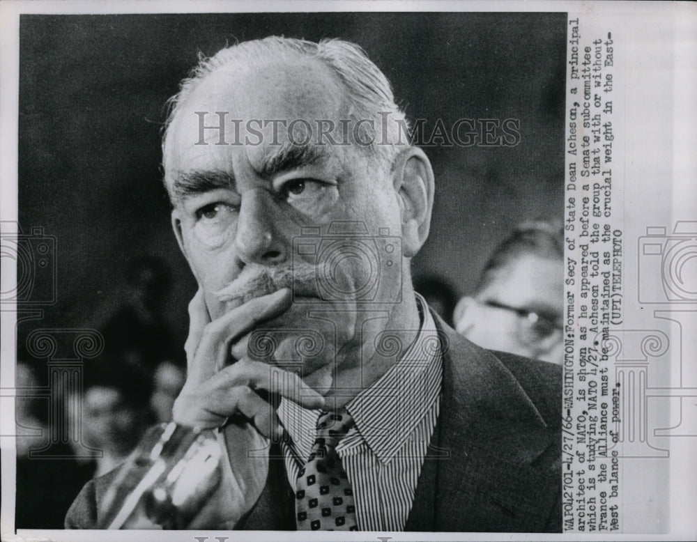 1966 Press Photo Former Secy of State Dean Acheson in Washington - nec68757