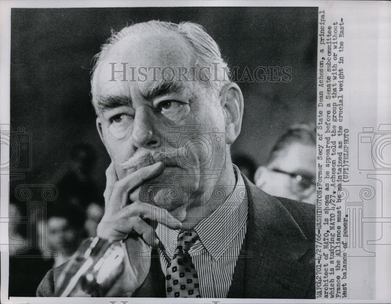 Load image into Gallery viewer, 1966 Press Photo Former Secy of State Dean Acheson in Washington - nec68757
