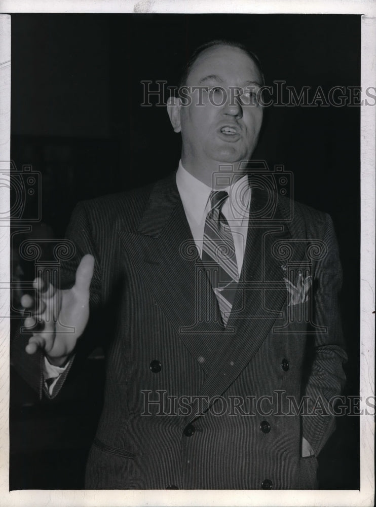 1943 Press Photo Omar B Ketchum of Veterans of Foreign Wars in Washington D C