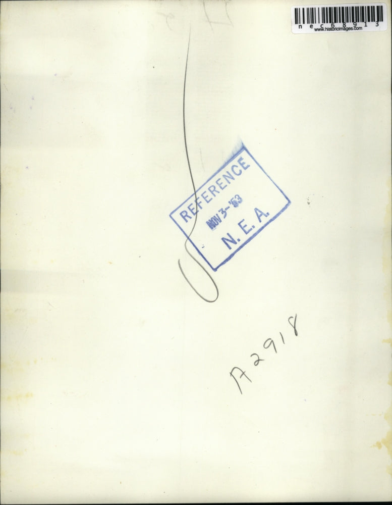 1953 Press Photo Miss Susie Eastman fourth grade school teacher Enfield, N.H.