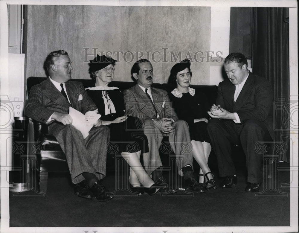 1937 Press Photo JV Demarest, A Paimore,Maj R Condon,Mrs Wm Corwith