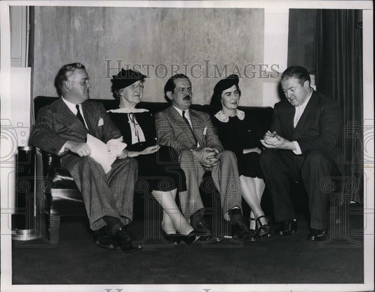 1937 Press Photo JV Demarest, A Paimore,Maj R Condon,Mrs Wm Corwith
