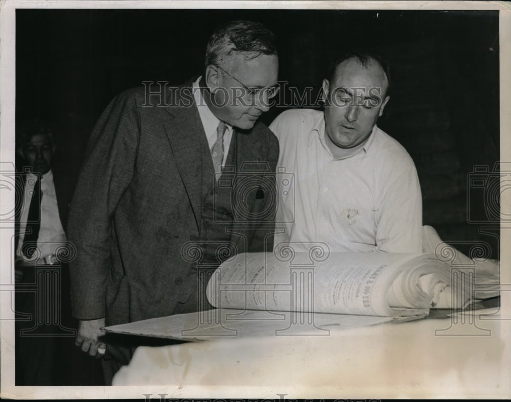 1936 Press Photo Gov Alfred W Landon In Troy
