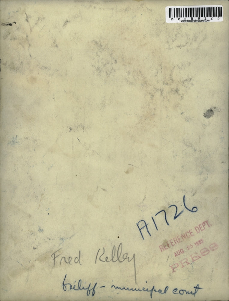 1922 Press Photo Municipal Court Bailiff Fred Kelley - nec69123