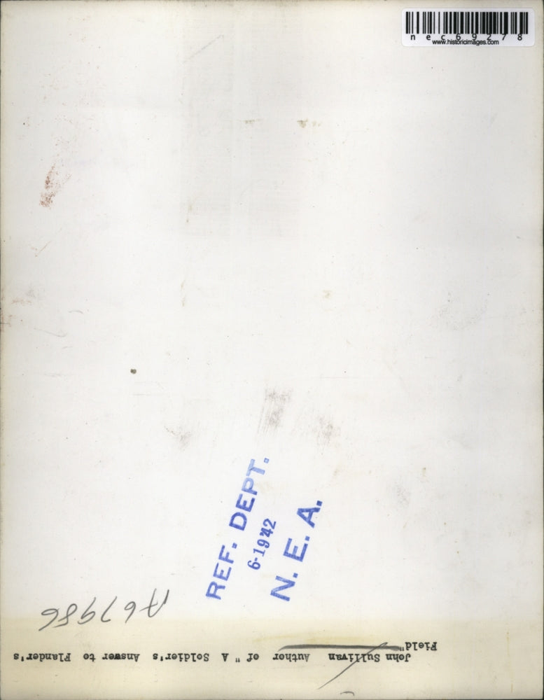 Load image into Gallery viewer, 1942 Press Photo Author John Sullivan of A Soldier's Answer to Flander's Field
