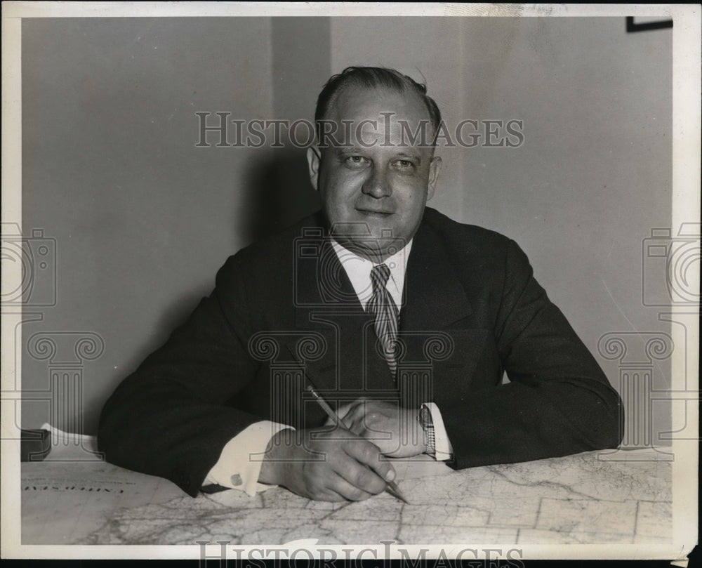 1933 Press Photo Philip Johnson United Aircraft &amp; Transport President- Historic Images